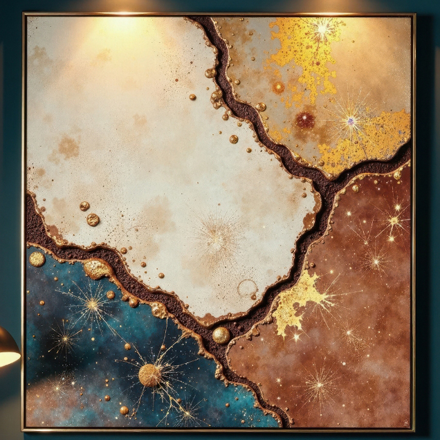 Celestial Textured Art image
